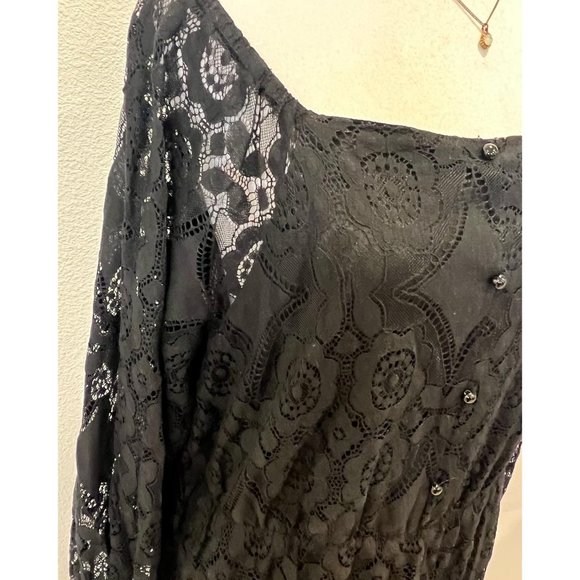 SHEIN BLACK LACE DRESS - Picture 2 of 8